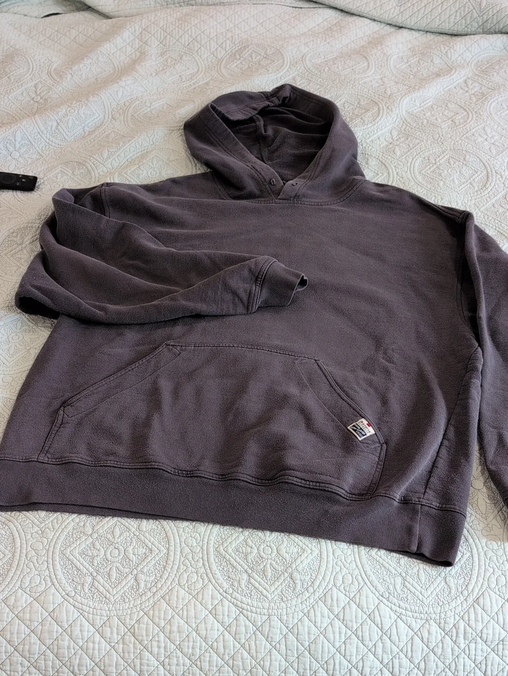 Banana Republic Charcoal Gray Hooded Sweatshirt